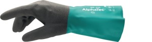 Rękawiczka do substancji chemicznych AlphaTec 58-430 wielkość 10 but. zielony/sz