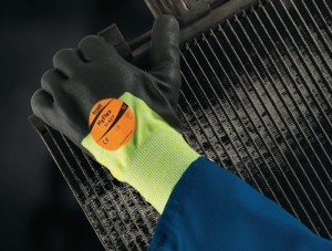 Rękawica HyFlex® 11-427 wielkość 10 szary/jasnożółty EN 388, EN 407 kategoria OP