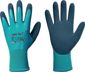 Rękawica Aqua Guard wielkość 10 niebieska EN 388 kategoria OWO II poliamid z lat