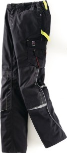 Spodnie do pasa Terrax Workwear wielkość 50 czarno/limonkowe TERRAX