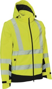 Kurtka robocza ostrzegawcza Softshell VISIBLE XTREME wielkość L żółty ostrzegawc
