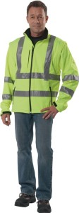 Kurtka robocza ostrzegawcza Softshell wielkość XL żółta PREVENT