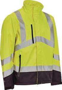 Kurtka robocza ostrzegawcza Softshell VISIBLE XTREME wielkość XL żółty ostrzegaw