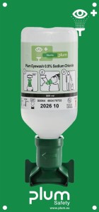 Zestaw do płukania oczu 0,5 l wysokość x szerokość x głęb. około trwałość 3 lata