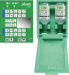 Zestaw do płukania oczu 2 x 0,5 l w.280 x sz.230 x gł. 110 ok.mm trwałość 3 lata