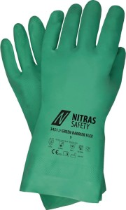 Rękawice chroniące przed śr. chemicznymi Green Barrier Flex wielkość 9 zielony E