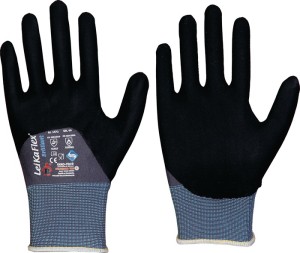 Rękawica LeikaFlex® Brilliant wielkość 9 szary/czarny kategoria OWO II 12 par LE