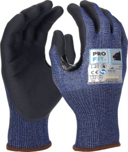 Rękawice antyprzecięciowe Schnittstop Pro wielkość 11 niebieski/czarny EN 388 ka