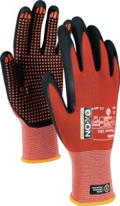 Rękawica Flexible Advanced 1901 wielkość 9 czarny/czerwony EN 388, EN 420+A1 kat