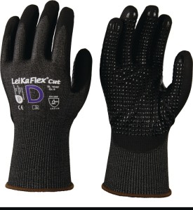 Rękawice antyprzecięciowe LeiKaFlex® CUT RL 1645 wielkość 8 szary/czarny EN 388