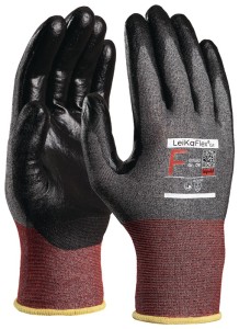 Rękawiczka zabezp. przed przecięciami LeiKaFlex® CUT 1680 ESD wielkość 9 szary/c