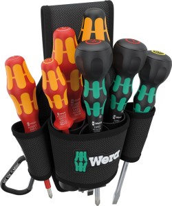 Zestaw wkrętaków 9621 Belt Pouch Set 2 8-częśc. szczelina / PH VDE WERA