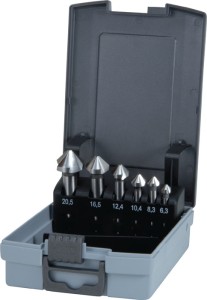 Zest. pogłęb. stożk. 90°, HSS, DIN 335-C DIN 335 C 90 ° 6,3–20,5 mm HSS 6-częśc.