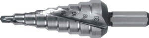 Wiertło stopniowe zakres wiercenia 4-20 mm HSS z rowkami spiralnymi liczba ostrz