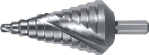 Wiertło stopniowe zakres wiercenia 6-38 mm HSS z rowkami spiralnymi liczba ostrz