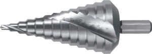 Wiertło stopniowe zakres wiercenia 4-39 mm HSS z rowkami spiralnymi liczba ostrz