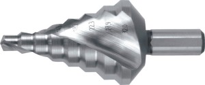 Wiertło stopniowe zakres wiercenia 6-32 mm HSS z rowkami spiralnymi liczba ostrz