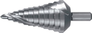 Wiertło stopniowe zakres wiercenia 6-37 mm HSS z rowkami spiralnymi liczba ostrz