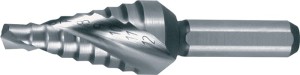 Wiertło stopniowe zakres wiercenia 4-12 mm HSS z rowkami spiralnymi dł. całk. 48