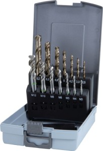 Zestaw gwintowników maszynowych DIN 371/376 C M3-M12 14-częśc. HSS-Co5 kaseta z