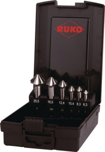 Zestaw pogłębiaczy stożkowych 90 ° ULTIMATECUT 4S 6,3–20,5 mm HSS 6-częśc. kaset