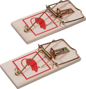 Pułapka zatrzaskowa pułapka na myszy 100 x 45 x 6 mm