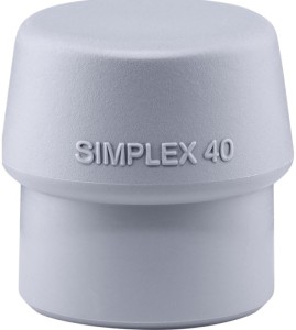 Końcówka do młotka z miękkim bijakiem SIMPLEX śred. głowicy 40 mm TPE-mid szary