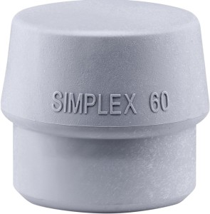 Końcówka do młotka z miękkim bijakiem SIMPLEX śred. głowicy 60 mm TPE-mid szary