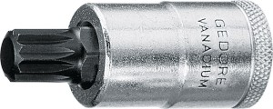 Klucz nasadowy INX 19 1/2 cal. wewn. gniazdo wielozębowe M14 długość 100 mm GEDO