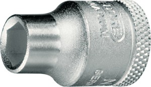 Klucz nasadowy 30 3/8 cal. 6-kątowy rozmiar klucza 9 mm długość 28 mm GEDORE