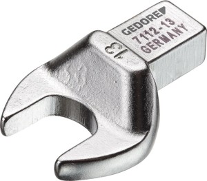Klucz wtykowy płaski 7112-17 rozmiar klucza 17 mm 9 x 12 mm stal CV GEDORE