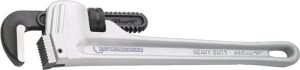 Klucz do rur obsługiwany jedną ręką ALUDUR dł. całk. 450 mm rozp. mocow. 73 mm d