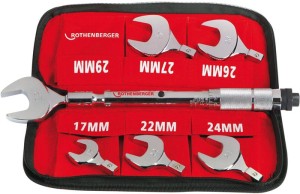 Zestaw kluczy widełk. dynamometrycznych rozmiar klucza 17-22-24-26-27-29 mm ROTH