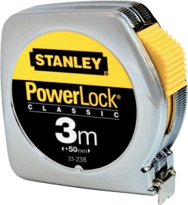 Miara zwijana PowerLock® długość 3 m szerokość 12,7 mm mm/cm EG II metal zacisk