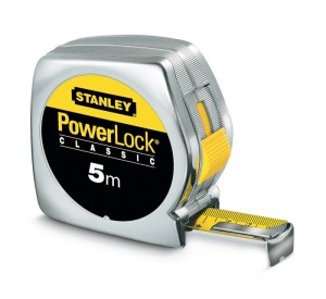 Miara zwijana PowerLock® długość 8 m szerokość 25 mm mm/cm EG II tworzywo sztucz