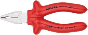 Kombinerki długość 160 mm izolowane zanurzeniowo chromowane VDE KNIPEX