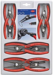 Zestaw szczypiec do pierścieni zabezp. 8-częśc. KNIPEX