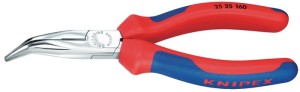 Szczypce płaskie okrągłe długość 160 mm płaskie okrągłe 40 stop. uchwyt Comfort