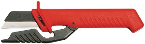 Nóż do kabli długość 185 mm długość ostrza 50 mm z nakł. ochr. VDE KNIPEX