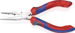 Szczypce do kabli długość 160 mm 0,5–0,75 / 1,5 / 2,5 mm² chromowane uchwyty Com