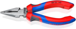 Szczypce spiczaste długość 145 mm polerowany uchwyt Comfort atramentowana na cza