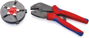Szczypce do zaciskania MultiCrimp® długość 250 mm 3 nasadki wymienne KNIPEX