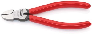 Szczypce tnące boczne długość 140 mm głowica polerowana powłoka z tworzywa sztuc