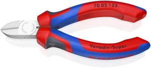 Szczypce tnące boczne długość 125 mm głowica chromowana uchwyt Comfort KNIPEX