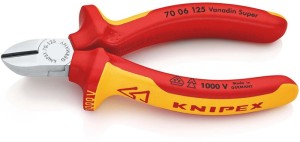 Szczypce tnące boczne długość 125 mm VDE powłoki wielomateriałowe KNIPEX