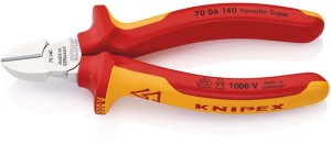 Szczypce tnące boczne długość 140 mm VDE powłoki wielomateriałowe KNIPEX