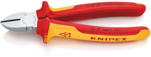 Szczypce tnące boczne długość 180 mm VDE powłoki wielomateriałowe KNIPEX