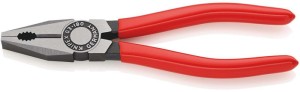 Kombinerki długość 180 mm polerowane powlekane tworz. sztucznym KNIPEX