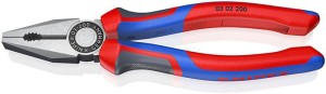 Kombinerki długość 200 mm polerowany uchwyt Comfort KNIPEX