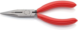 Szczypce płaskie okrągłe długość 140 mm płaskie/okrągłe proste polerowane powlek